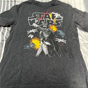 Star Wars Black Graphic Tee with Vibrant Design
